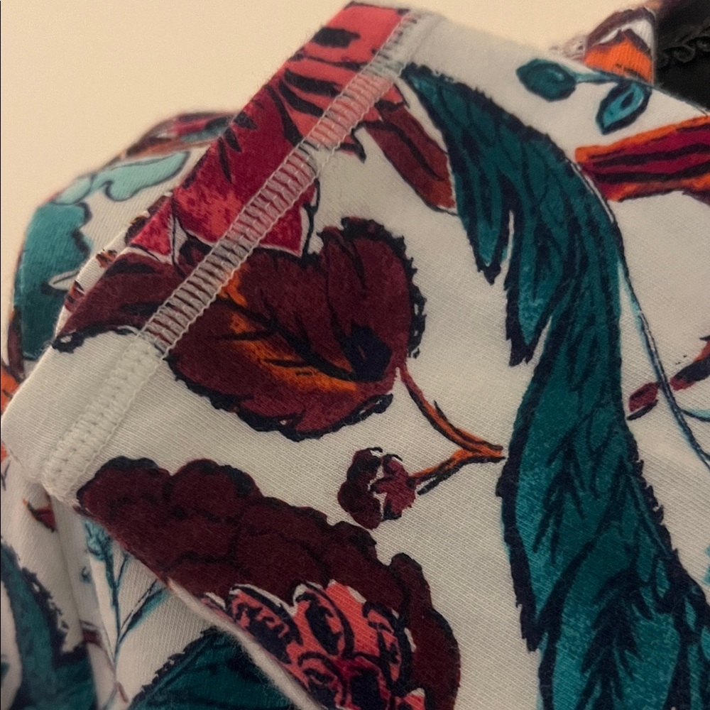 Talbots Vibrant Floral Long Sleeve Top - Picture 4 of 8